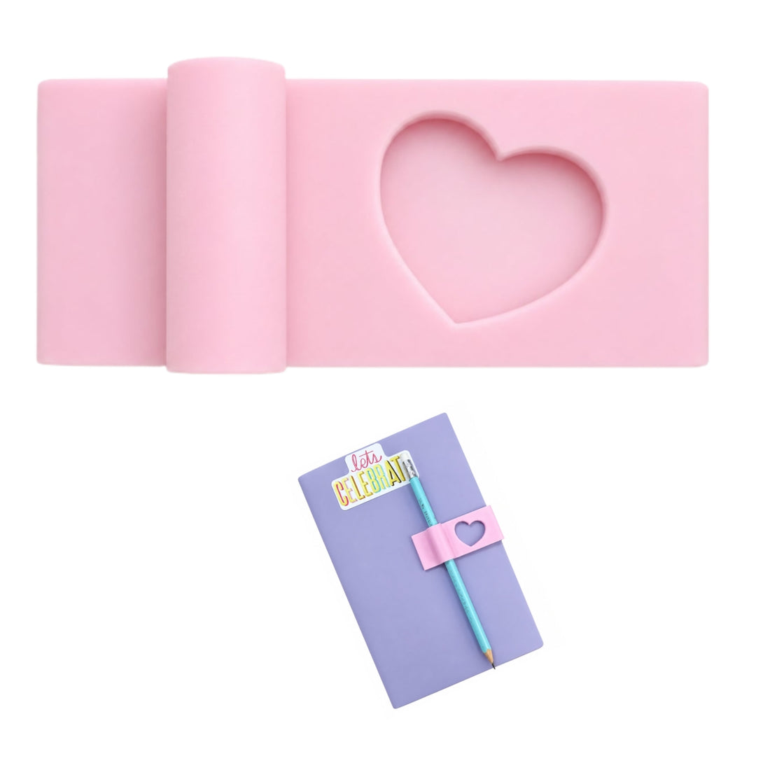 Clip Rosa Sujeta Bolígrafos Accesorios Hobbees