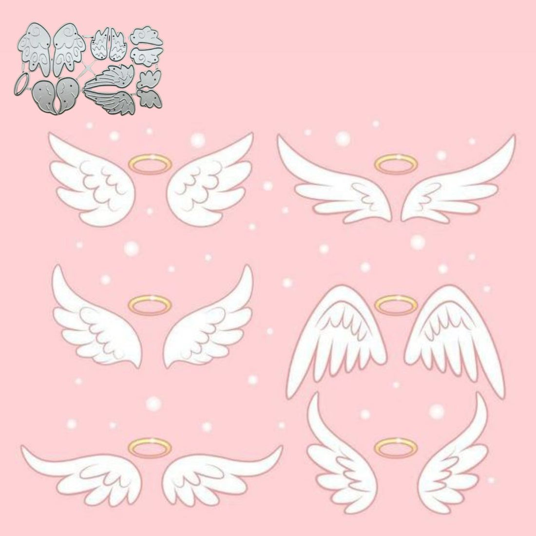 Suajes de Alas de Ángel Dados de Corte / Suajes / Troqueles Hobbees