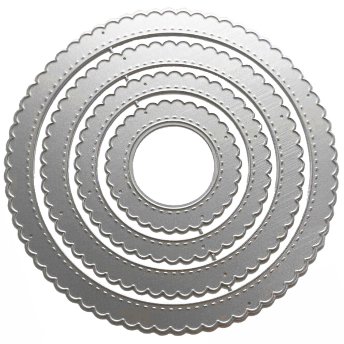 Suaje de Marcos Circulares de Escalopa con Puntadas Dados de Corte / Suajes / Troqueles Hobbees