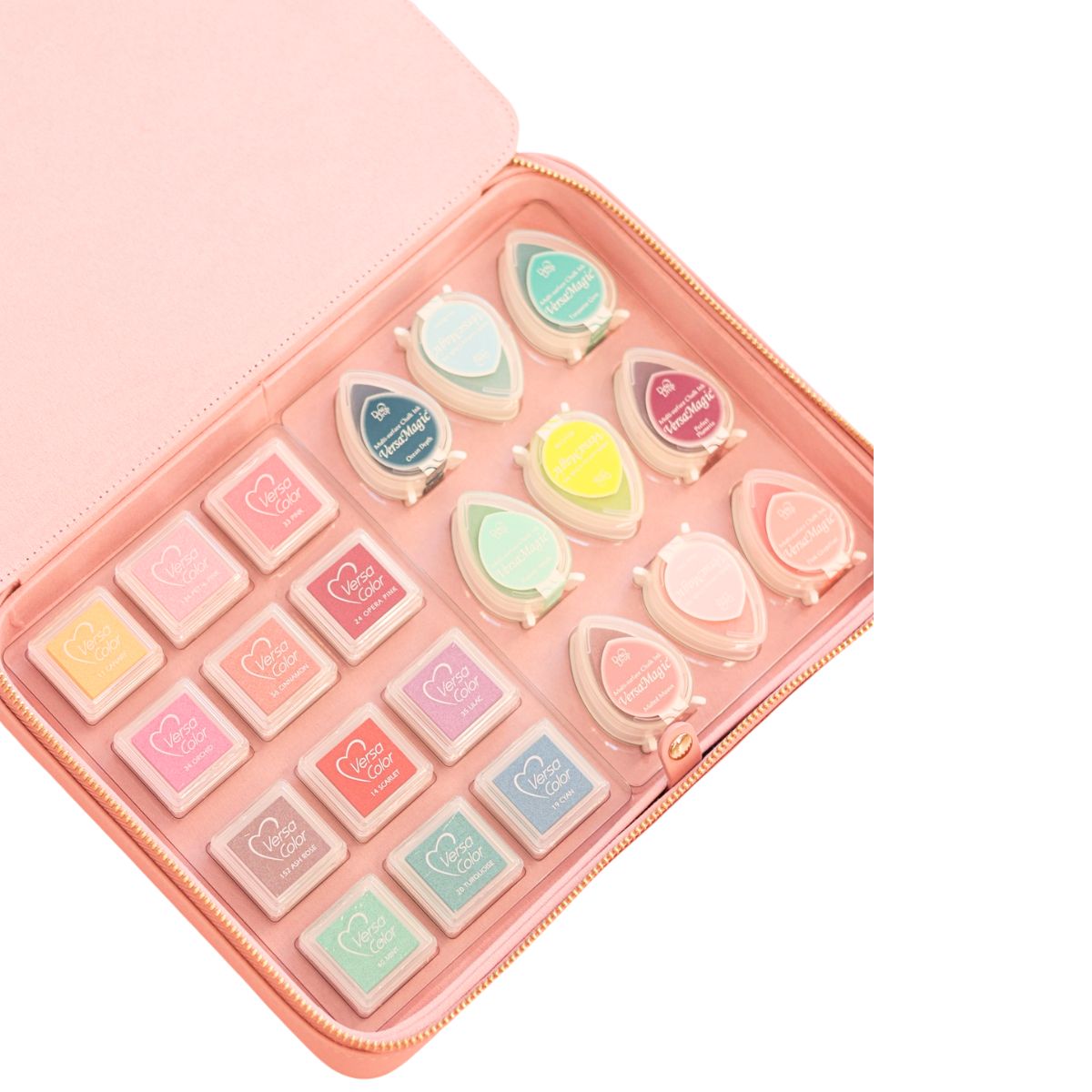 Estuche Caja de Cuero Vegano Deluxe Rosa Descontinuado Kimidori Colors