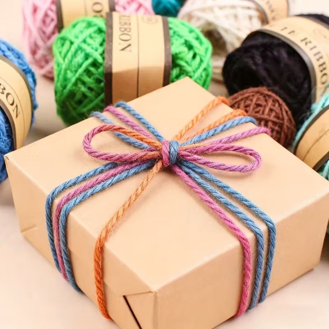 12 Rollos de Cuerda de Yute de Colores para Manualidades Listones e Hilos Hobbees