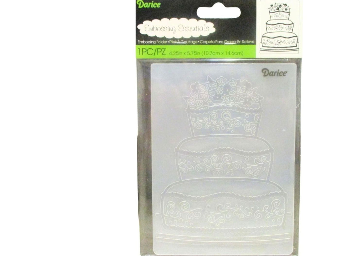 Embossing Fancy Cake / Folder de Grabado de Pastel Decorado Folders de Grabado Darice