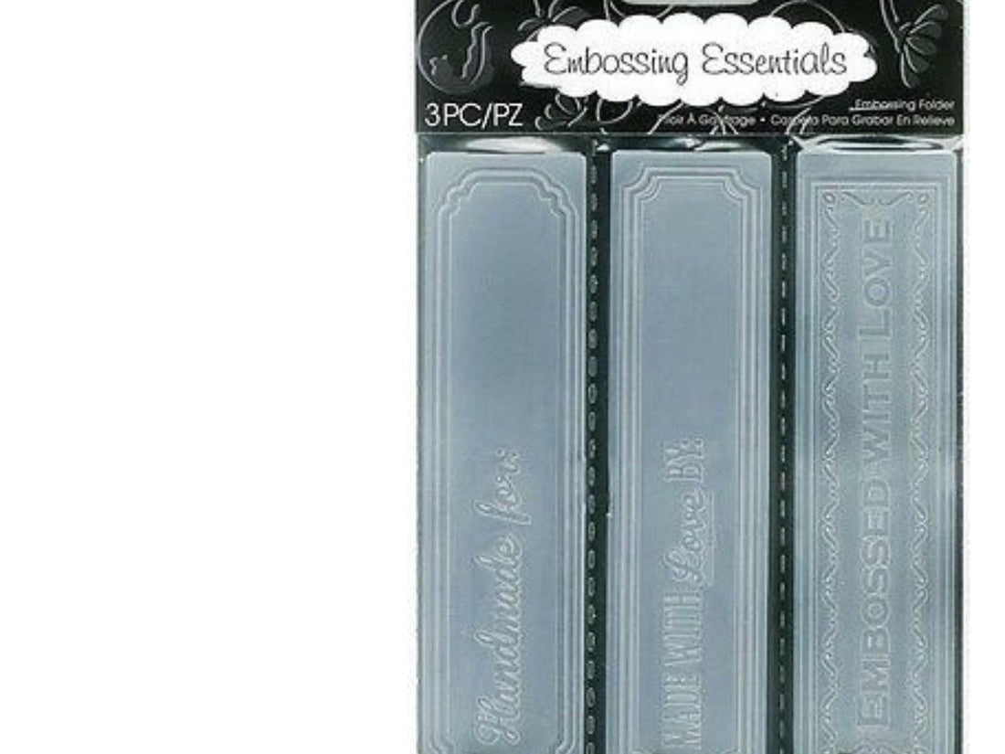 Embossing Handmade By 3 Borders /3 Folders de Grabado Frases Folders de Grabado Darice