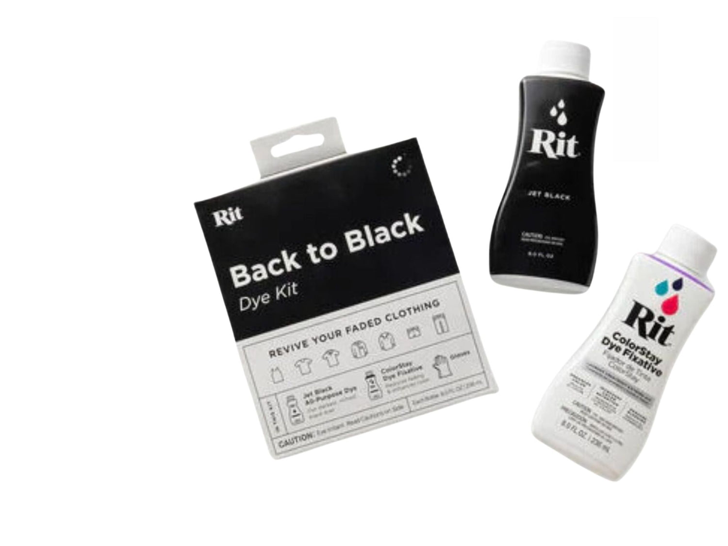 Tie-Dye Kit Back To Black / Colorante De Vuelta al Negro Pintura para Tela Rit