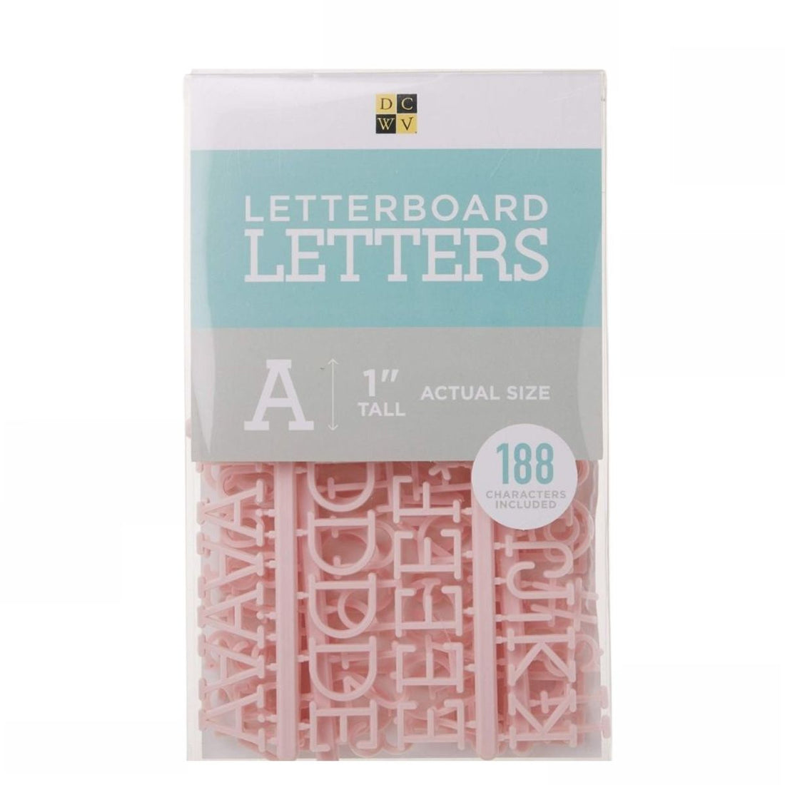 Pink 1&quot; Letters / Letras Rosa Para Tablero Accesorios DCWV