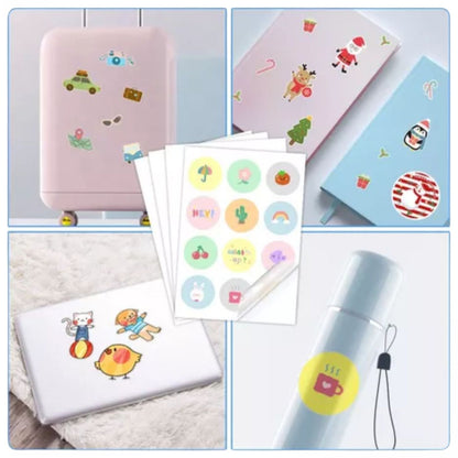 5 Hojas de Vinil Adhesivo Imprimible Semi-transparente Brillante Viniles Hobbees