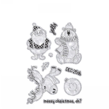 Canada Christmas Stamps / Sellos de Polímero Navideños Sellos Photo Play