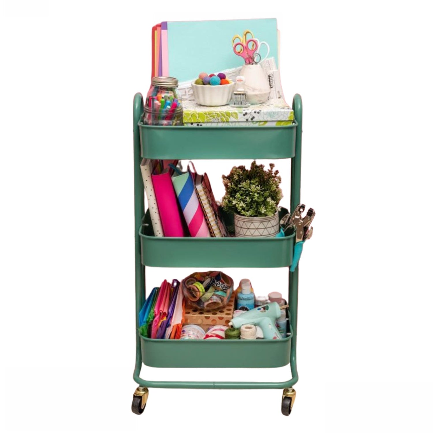 A La Cart Storage Cart Juniper / Carrito Organizador Enebro Almacenamiento y Organización We R Memory Keepers