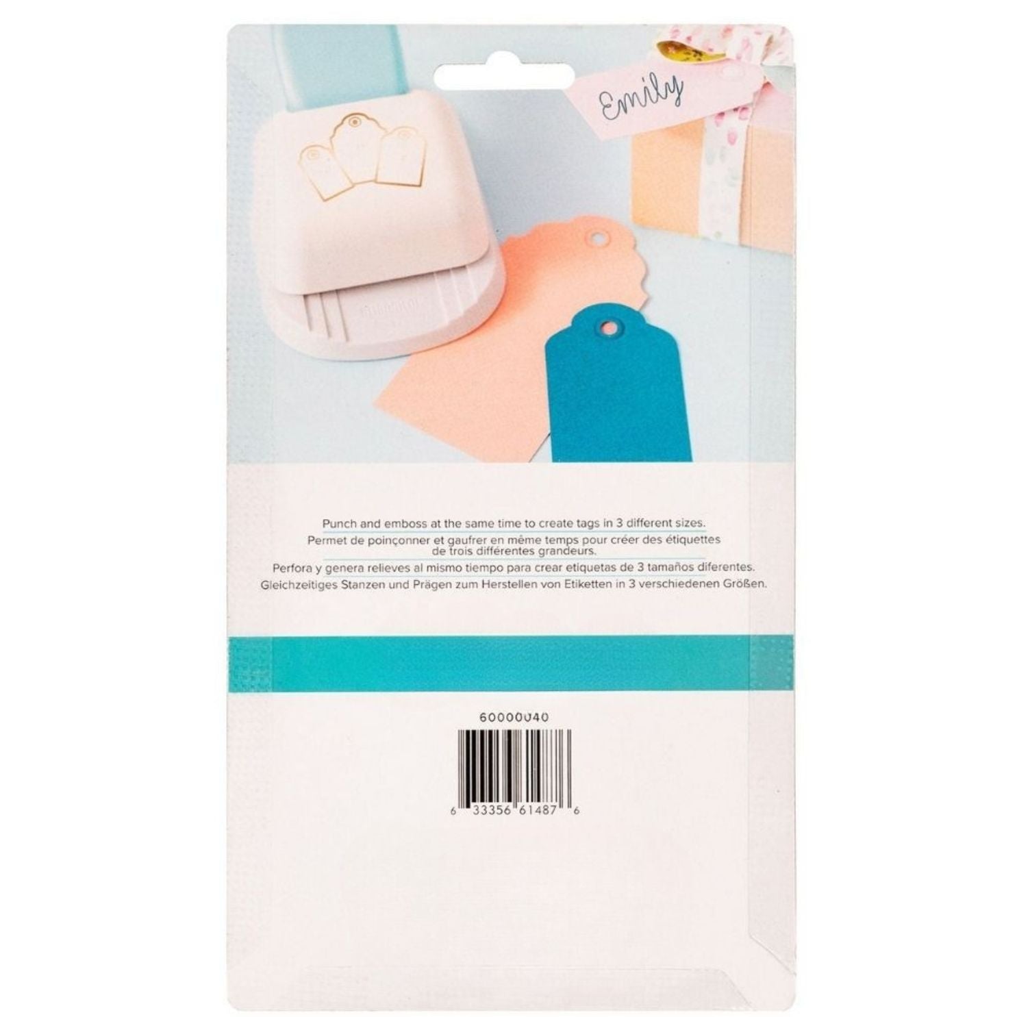 3 in 1 Rounded Tag Punch / Perforadora de 3 Etiquetas Redondas Perforadoras We R Memory Keepers