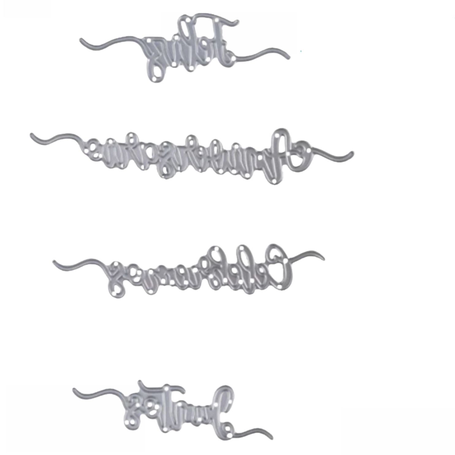 Suaje de Frases en Español Varias Dados de Corte / Suajes / Troqueles Hobbees