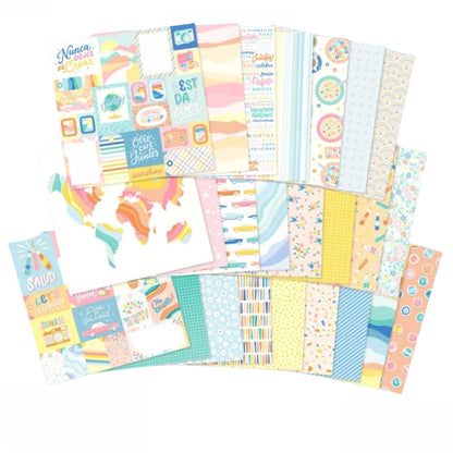 Buenos Dias Single-Sided Paper Pad 12 x 12&quot; / Block de Papel Estampado Papel American Crafts