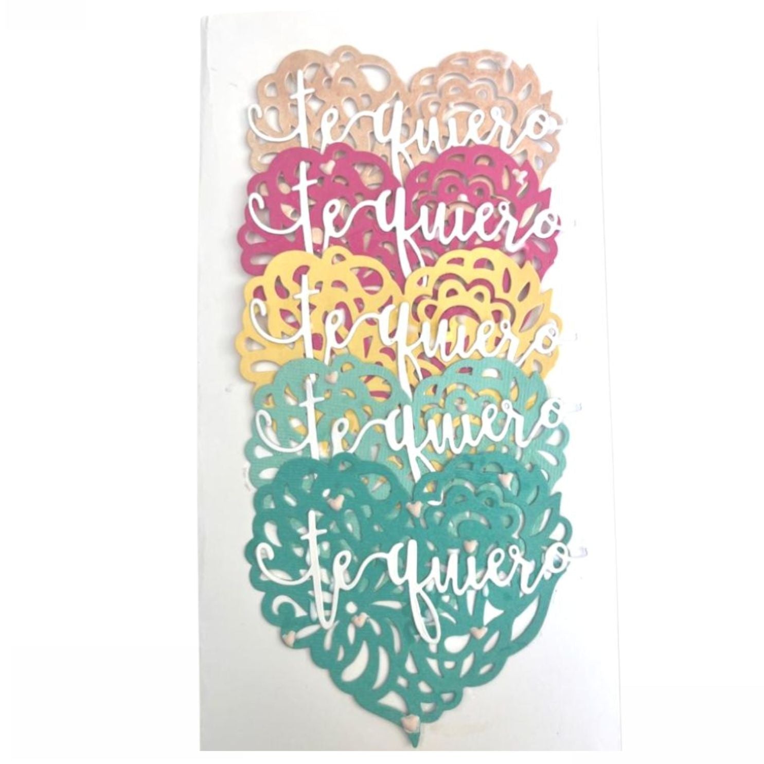 Suaje Frase Te Quiero Dados de Corte / Suajes / Troqueles Hobbees