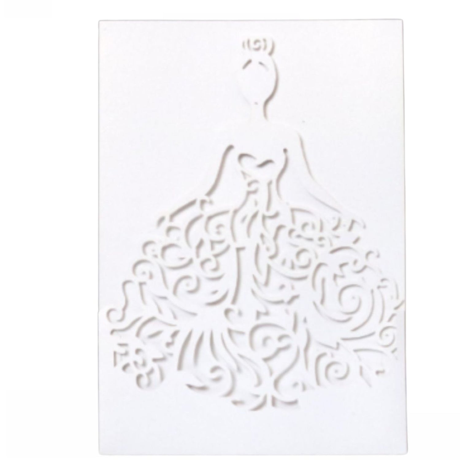 Suaje Para Invitaciones de Mujer con Vestido Calado Dados de Corte / Suajes / Troqueles Hobbees