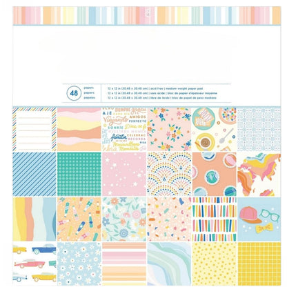 Buenos Dias Single-Sided Paper Pad 12 x 12&quot; / Block de Papel Estampado Papel American Crafts