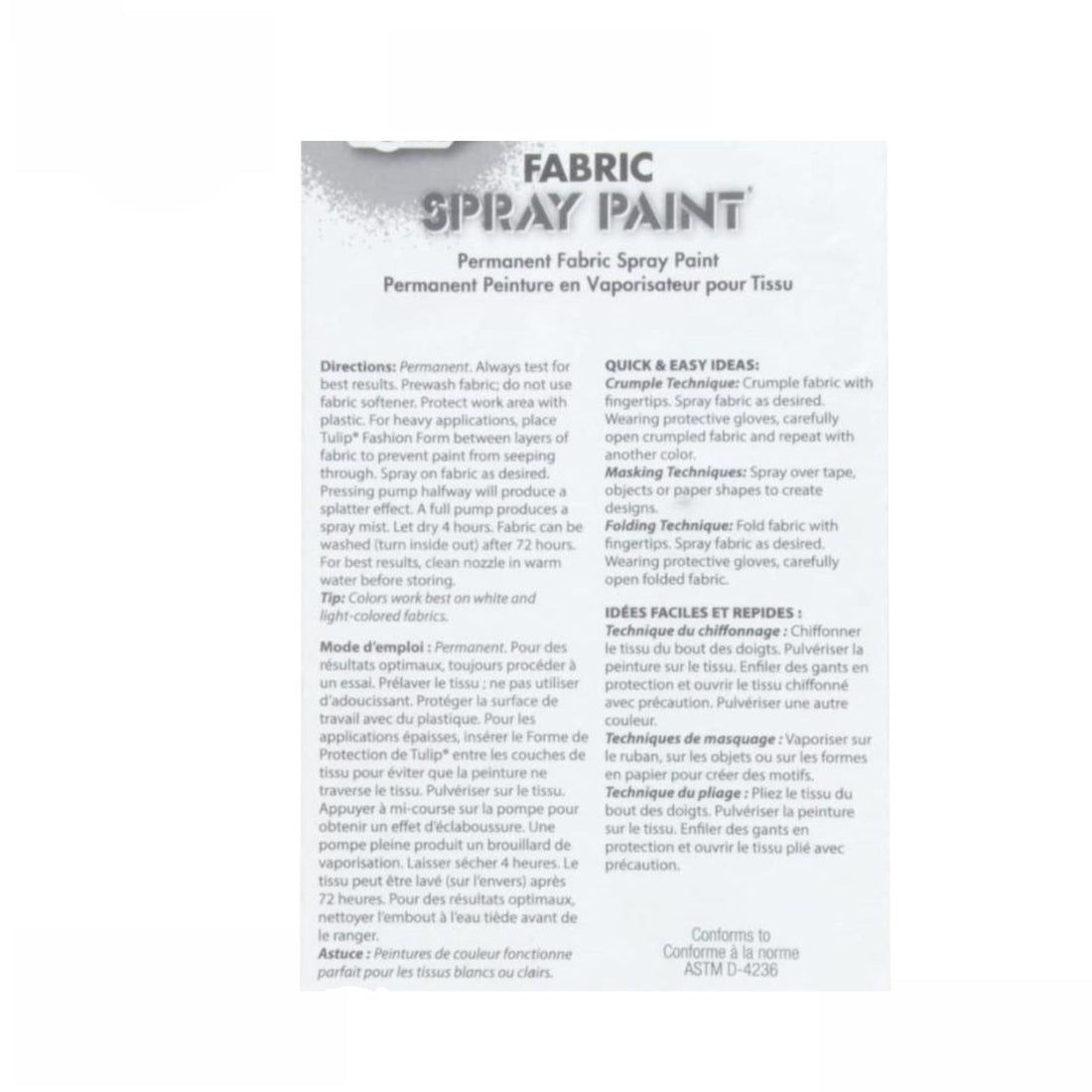 Tulip Fabric Spray Paint Gold Glitter / Spray para Tela con Purpurina Oro Pintura para Tela Tulip