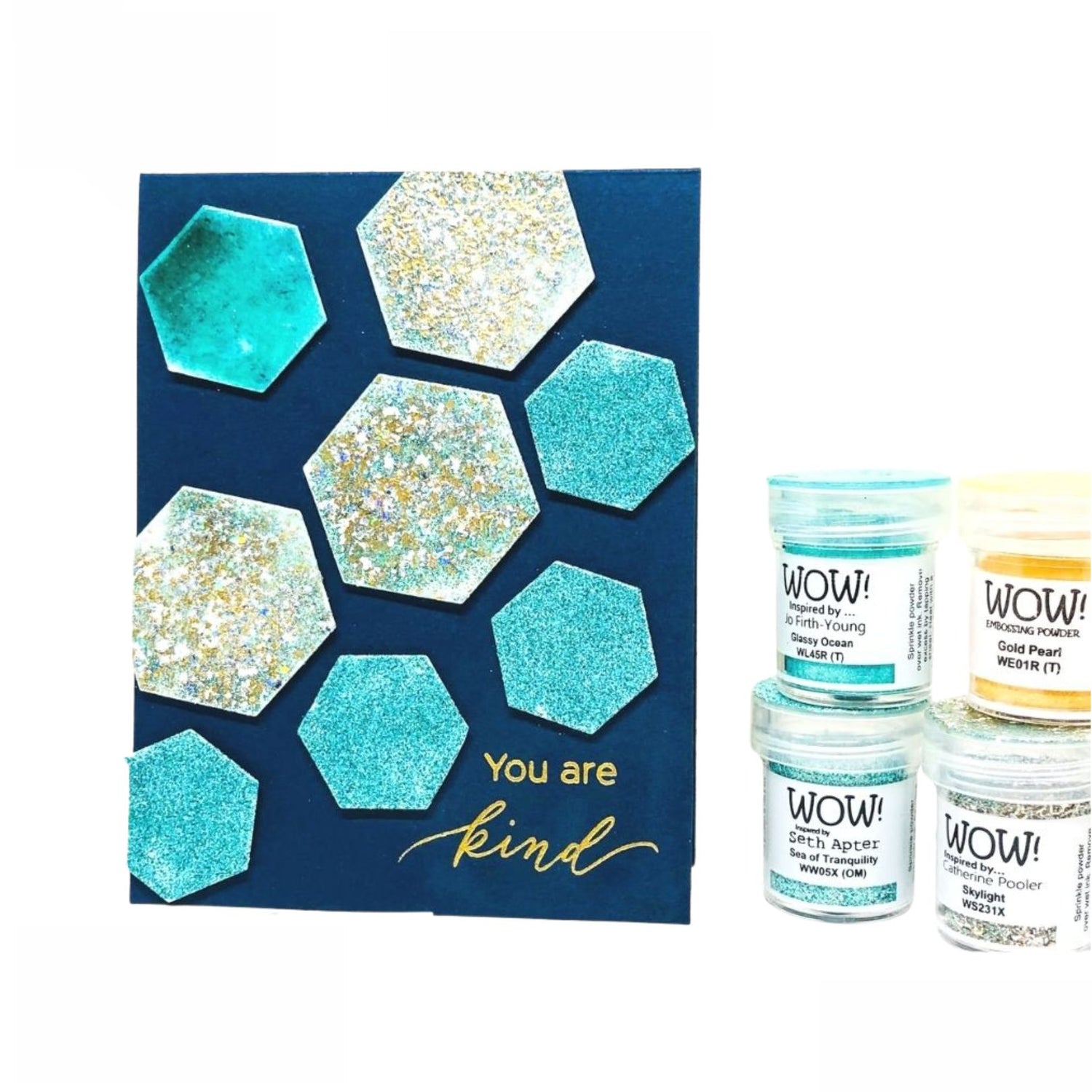 Glassy Ocean Embossing Powder / Polvo de Embossing Azul Agua Translúcido Polvos de Embossing Wow!