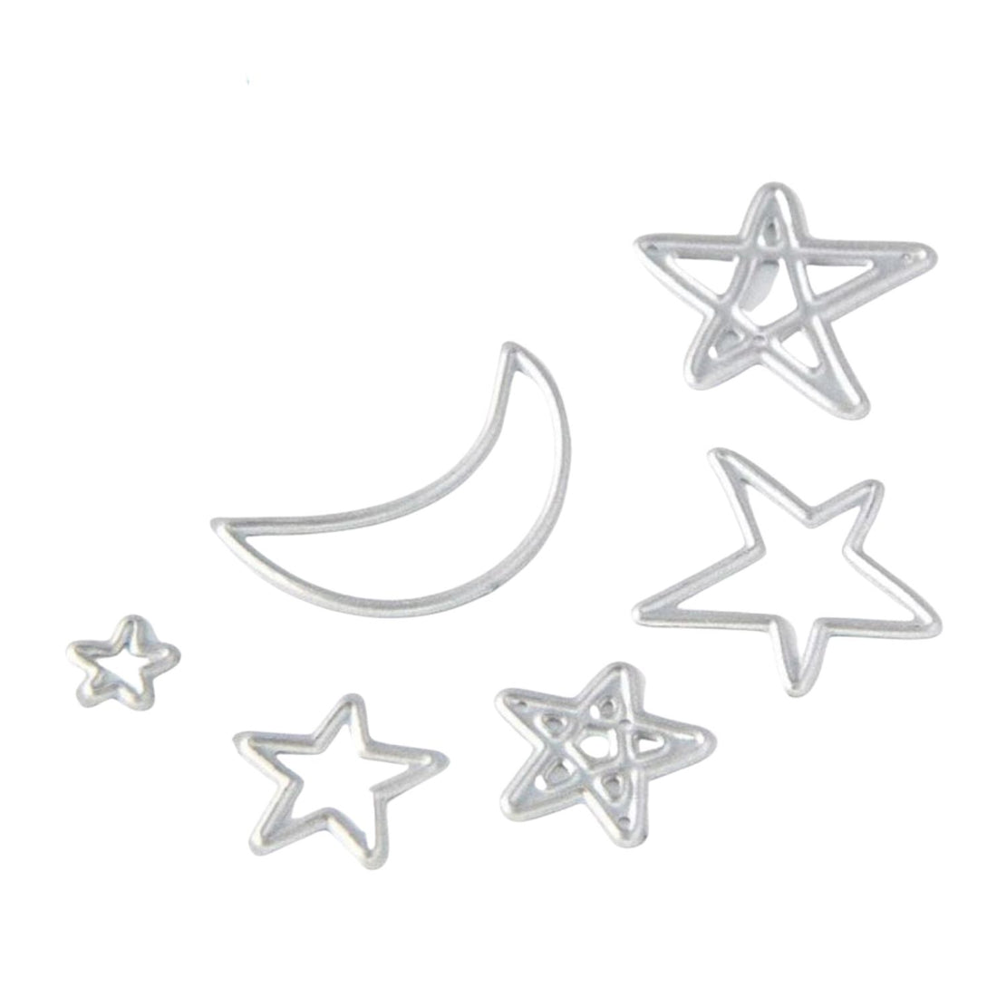 Suaje de Estrellas y Luna Dados de Corte / Suajes / Troqueles Hobbees