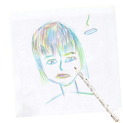 Jumbo Rainbow Swirl Colored Pencils / 4 Lápices de Colores Arcoiris Colores y Plumones Colorbok