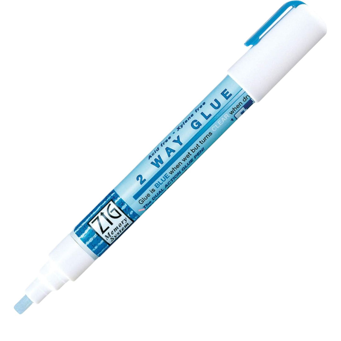 2 Way Glue Chisel Tip / Marcadores de Pegamento Punta cincel Adhesivos / Pegamentos Zig Memory System