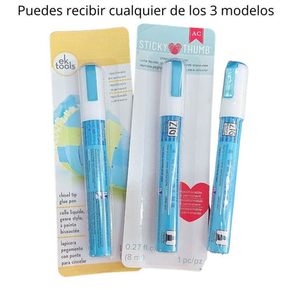 2 Way Glue Chisel Tip / Marcadores de Pegamento Punta cincel Adhesivos / Pegamentos Zig Memory System