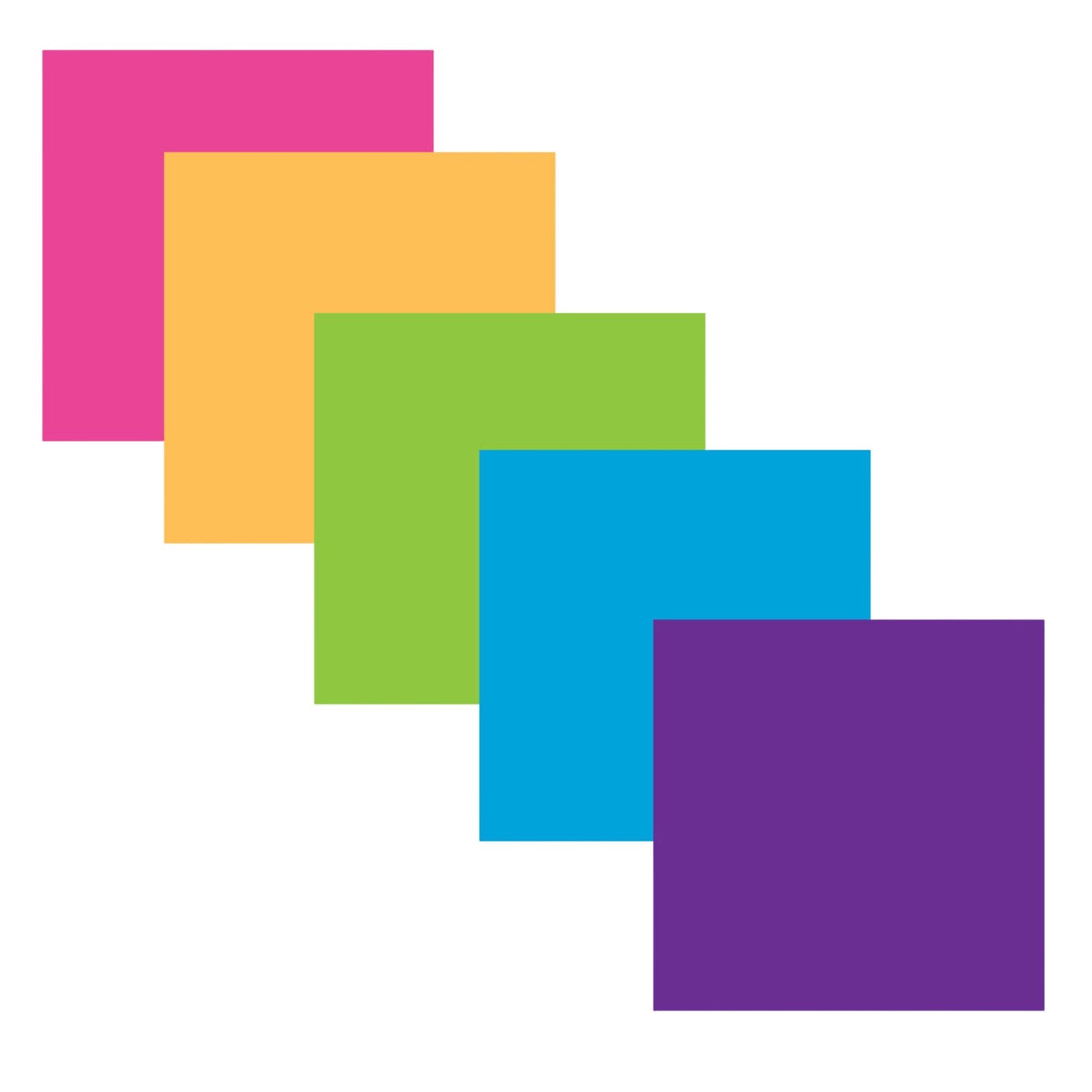 Bright Smooth Cardstock / Block de Cartulina Multicolores 8.5 x 11 Papel Colorbok