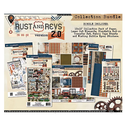 Rust &amp; Revs Collection Bundle / Papel y Adornos Colección Vintage Papel, Hojas Sueltas 49 and Market