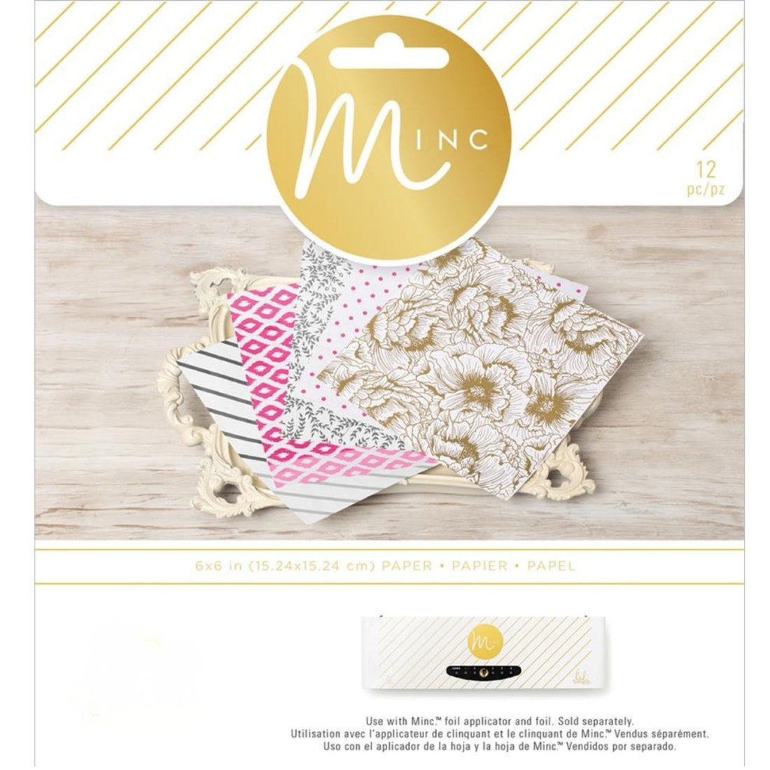 Minc Paper Pad / Papel para Metalizar con la Máquina Minc Papel Heidi Swapp