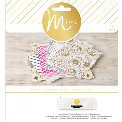 Minc Paper Pad / Papel para Metalizar con la Máquina Minc Papel Heidi Swapp