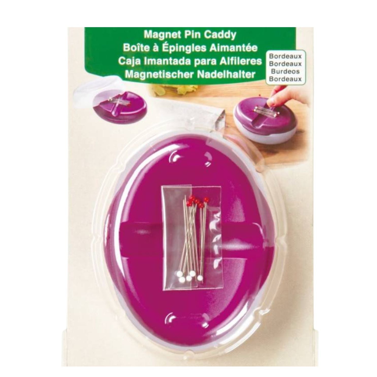 Magnetic Pin Caddy / Caja Inmantada para Alfileres Costura Clover