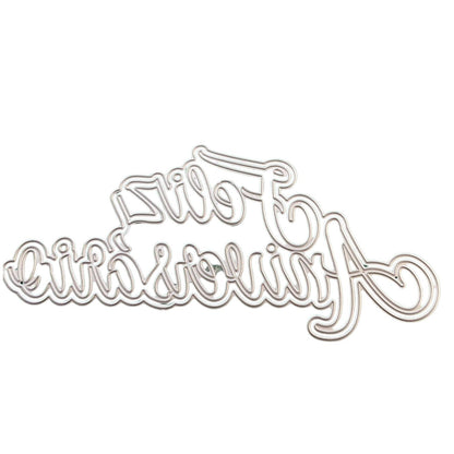 Suaje de Feliz Aniversario con Sombra Dados de Corte / Suajes / Troqueles Hobbees