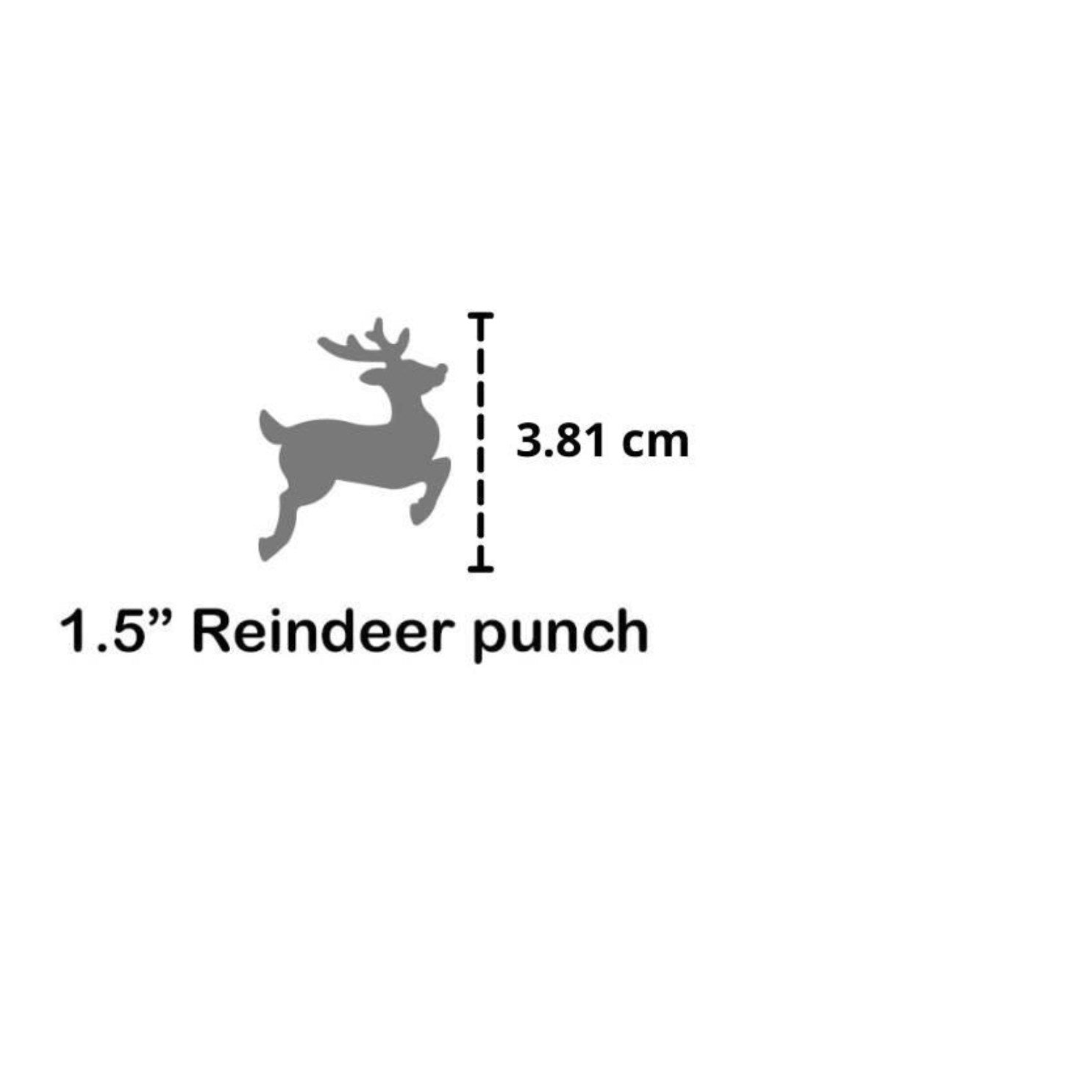 Reindeer Paper Punch 1.5" / Perforadora de Venado 3.81 cm Perforadoras Dress My Craft