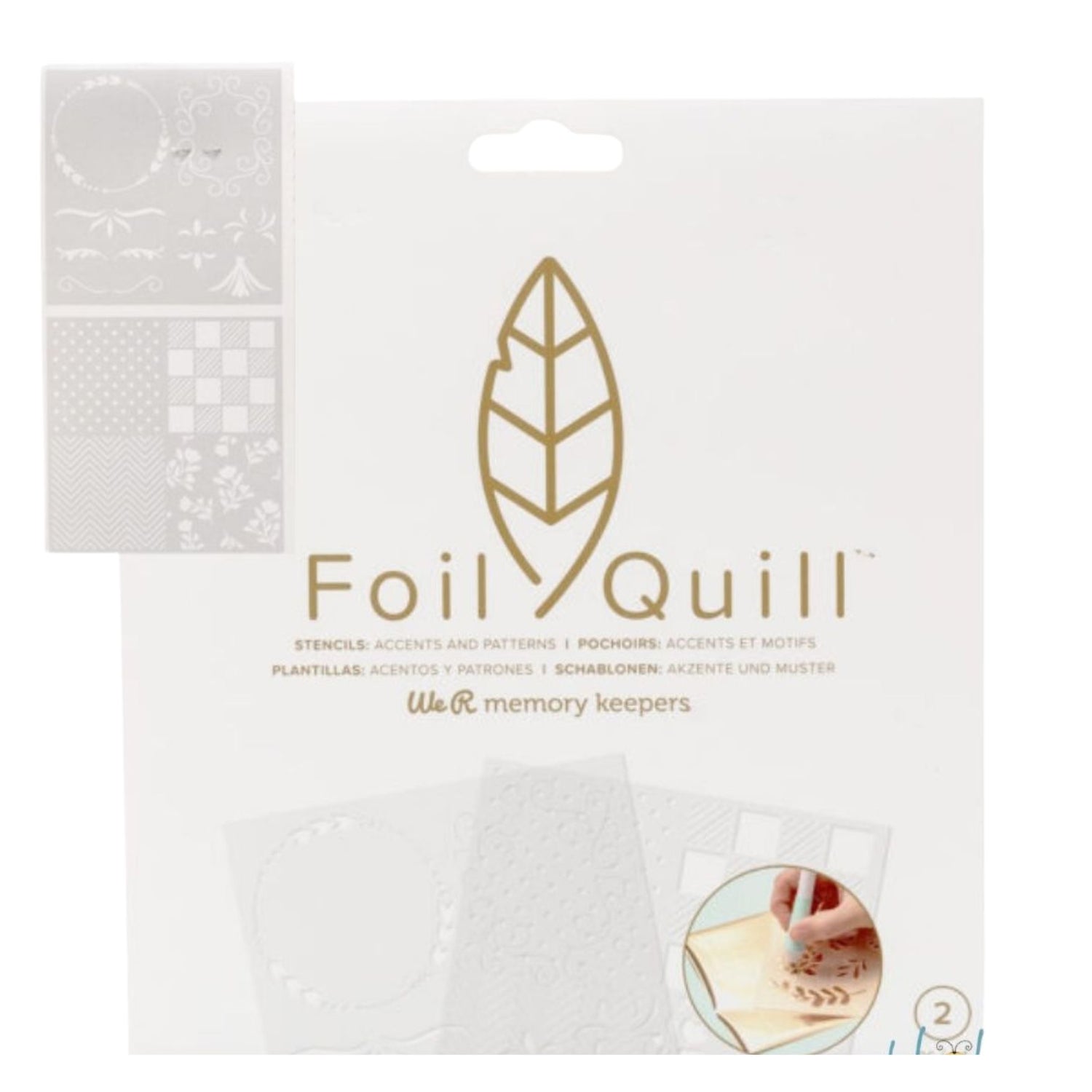 WeR Foil Quill Stencils Patterns / Esténcil Para Foil Quill Esténciles / Plantillas We R Memory Keepers