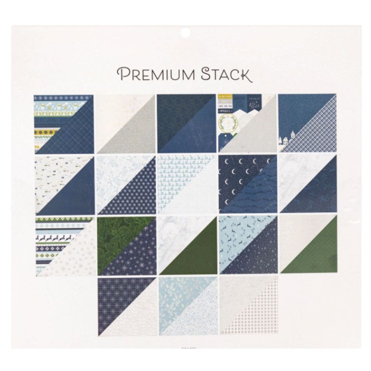 Midnight Magic Cardstock Stack 12" / Cartulina Doble Cara Navidad Magica Papel DCWV