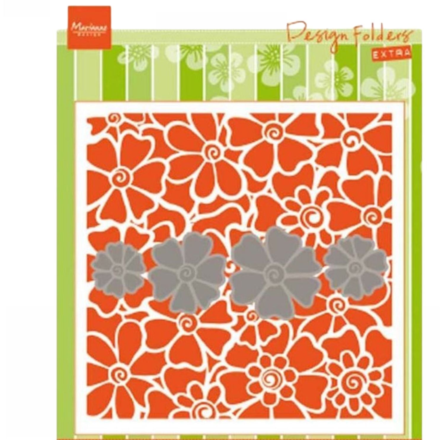 Embossing Folder &amp; Die Poppies / Suajes y Folder de Grabado de Amapola Dados de Corte / Suajes / Troqueles Leane Creatief