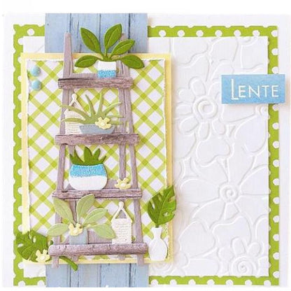 Embossing Folder &amp; Die Poppies / Suajes y Folder de Grabado de Amapola Dados de Corte / Suajes / Troqueles Leane Creatief