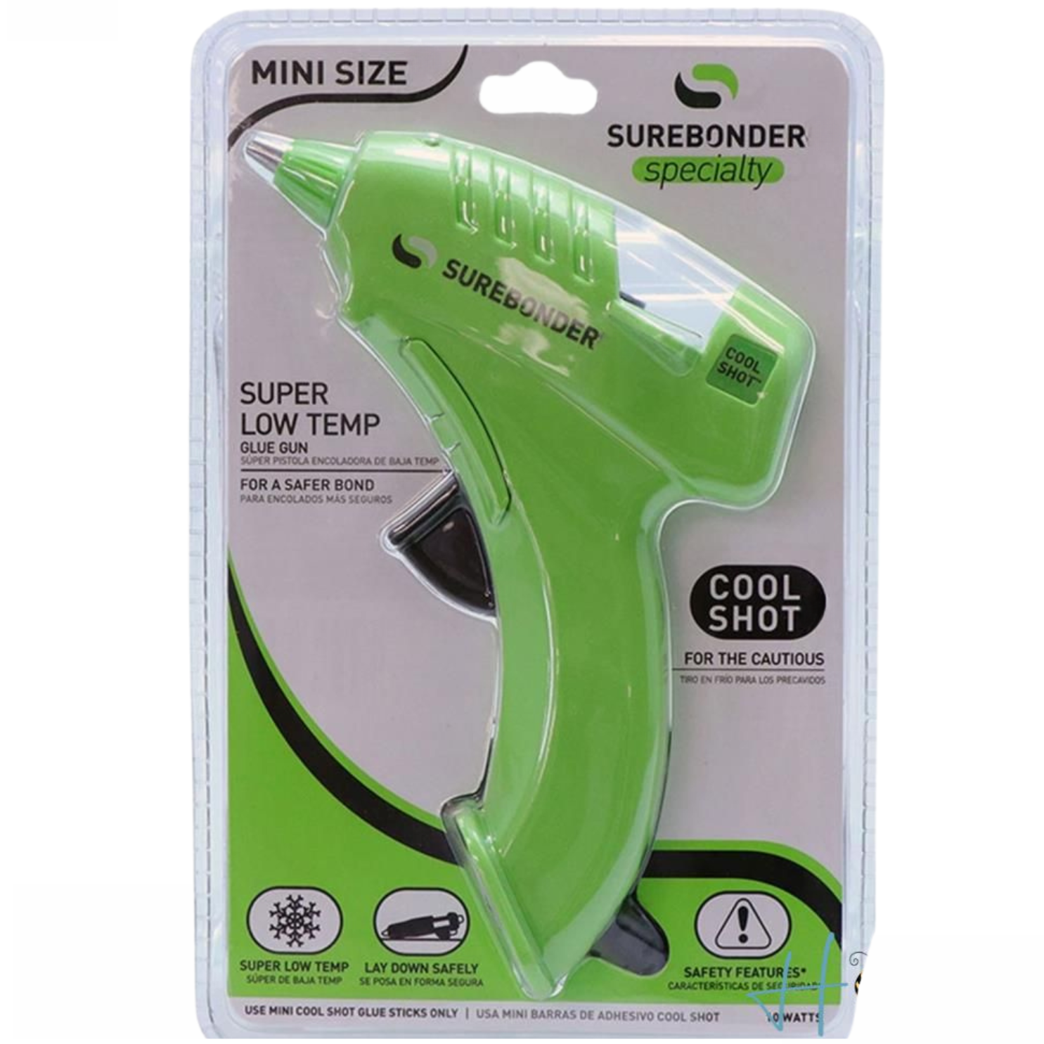 Super Low-Temp Mini Glue Gun / Mini Pistola de Pegamento de Temperatura Súper Baja Adhesivos / Pegamentos SureBonder