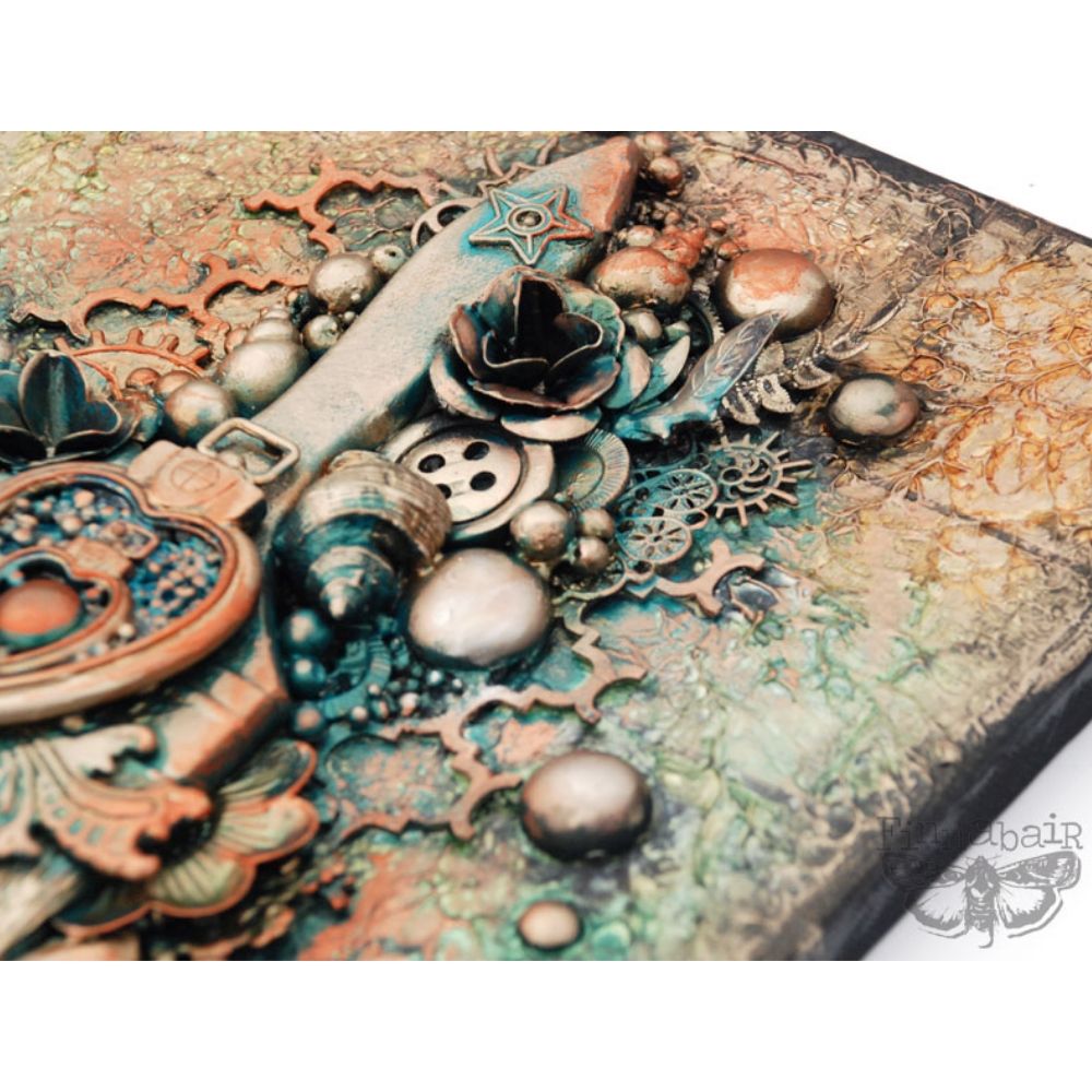 Finnabair Art Alchemy Metallique Wax Blue Lagoon / Pintura en Cera Azul Laguna Pintura y Medios Mixtos Prima Marketing