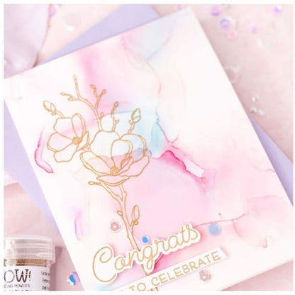 Gold Rich Pale Embossing Powder / Polvo de Embossing Oro Pálido Polvos de Embossing Wow!