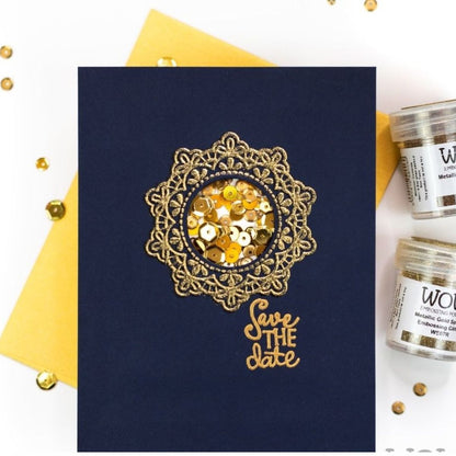 Gold Rich Pale Embossing Powder / Polvo de Embossing Oro Pálido Polvos de Embossing Wow!