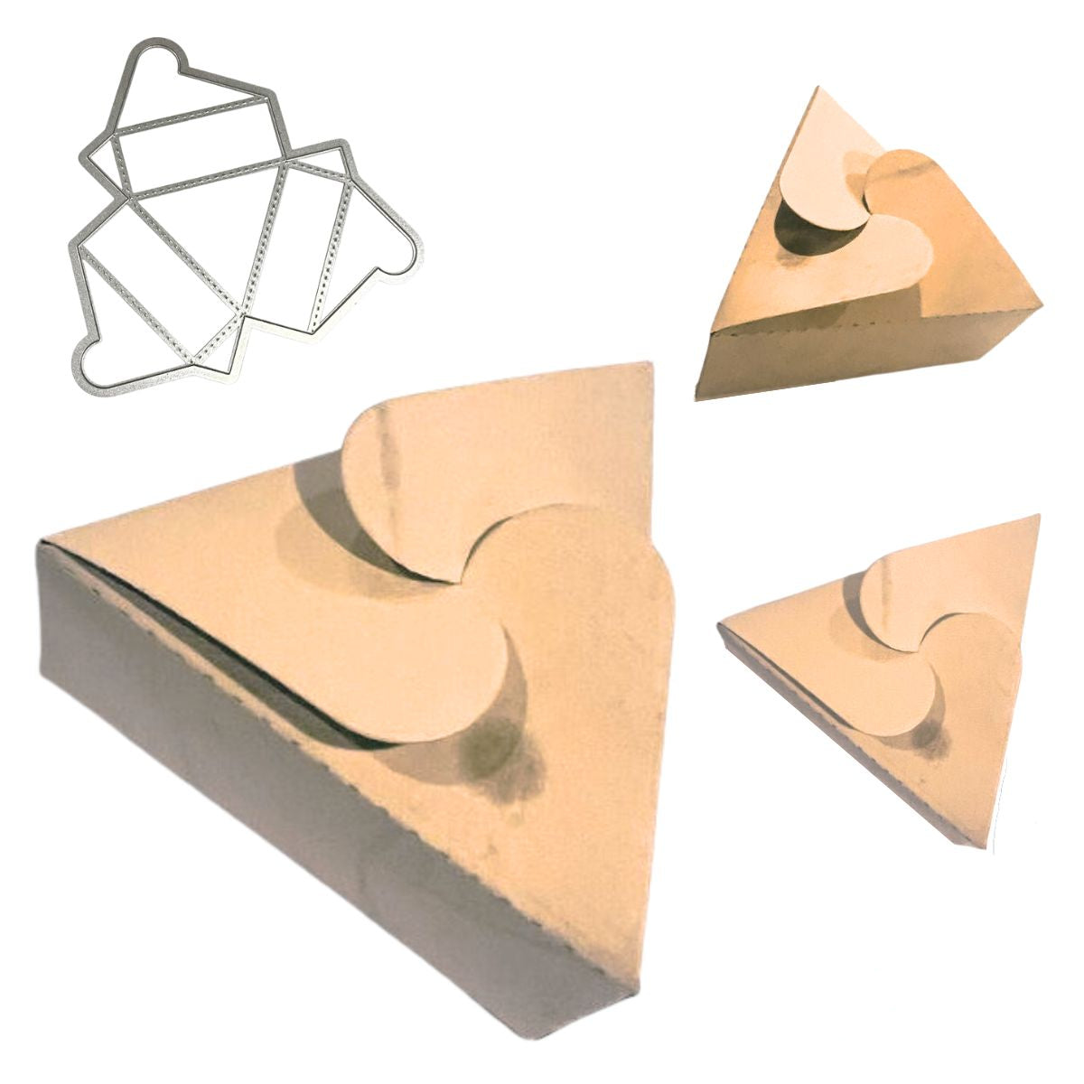 Suaje de Cajita Triangular Dados de Corte / Suajes / Troqueles Hobbees