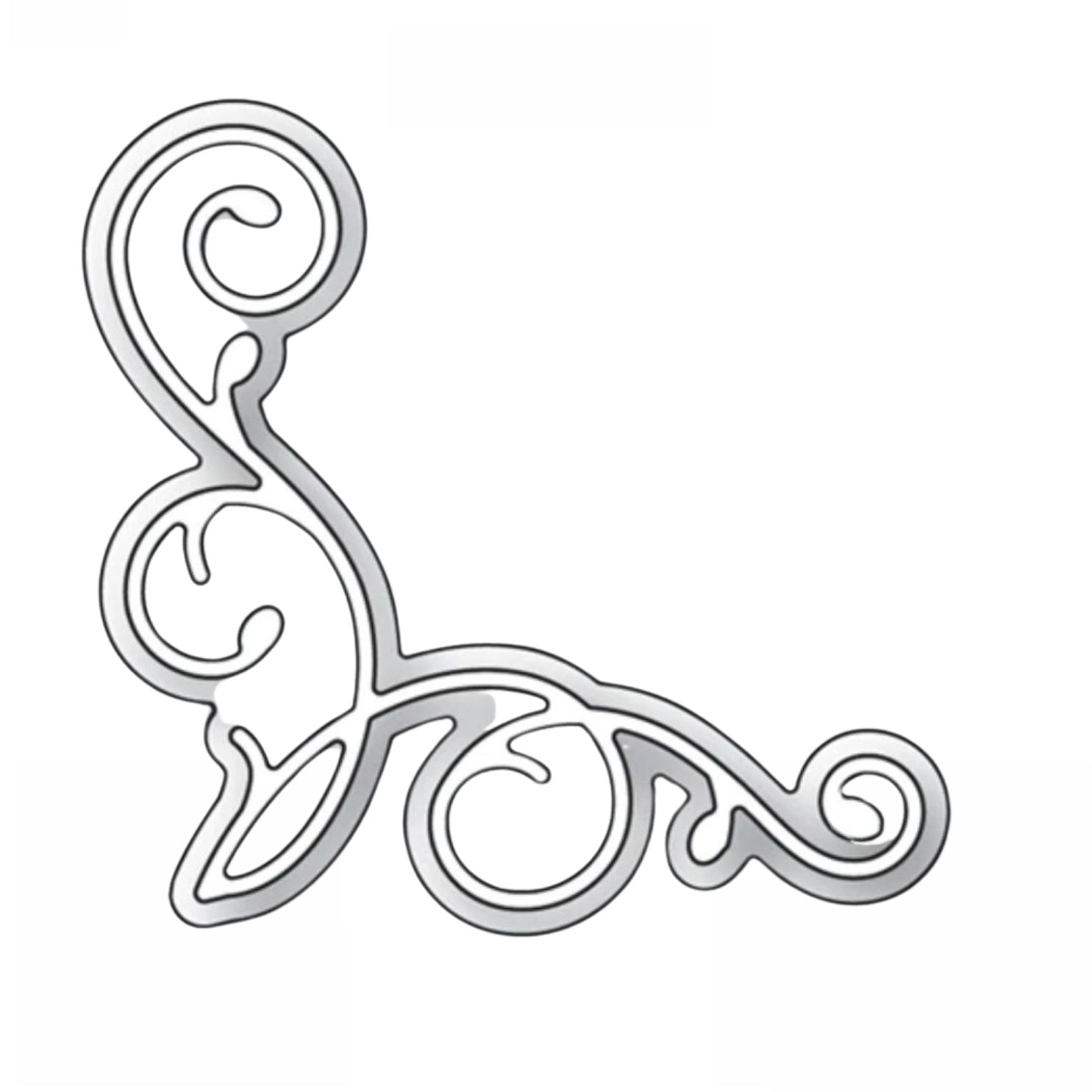 Angwin Corner Dies / Suaje de Corte Esquina Arabesco Descontinuado Poppy Stamps