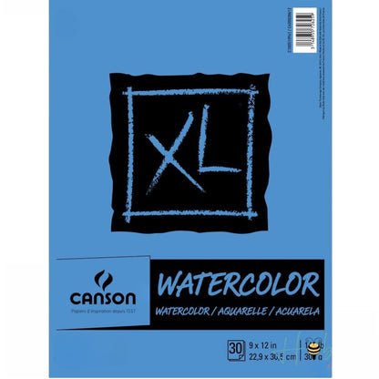 Canson XL Watercolor Paper Pad 9 x 12&quot; / Bloc Para Acuarela Papel para Arte Canson