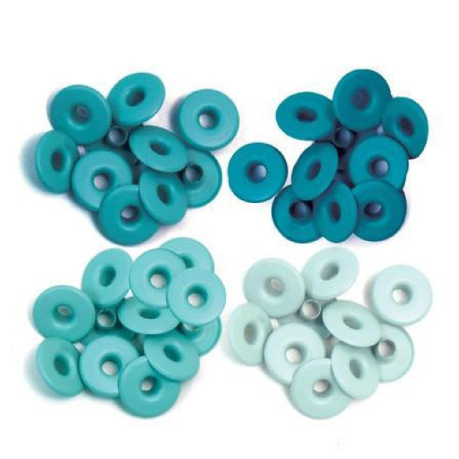 Wide Eyelets Aqua / Ojillos Anchos Agua Adornos / Embellishments We R Memory Keepers