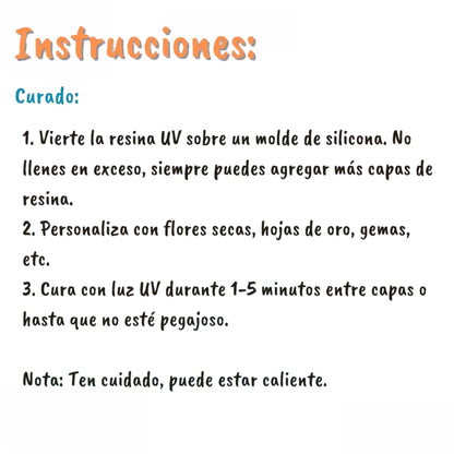 UV Resin Clear / Resina UV 100 ml Resina Epóxica y Accesorios Jewelry Made By Me