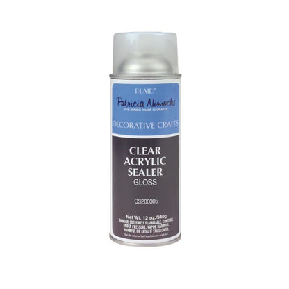 Clear Acrylic Sealer Aerosol / Sellador Acrílico Transparente Brillo Pinturas Plaid