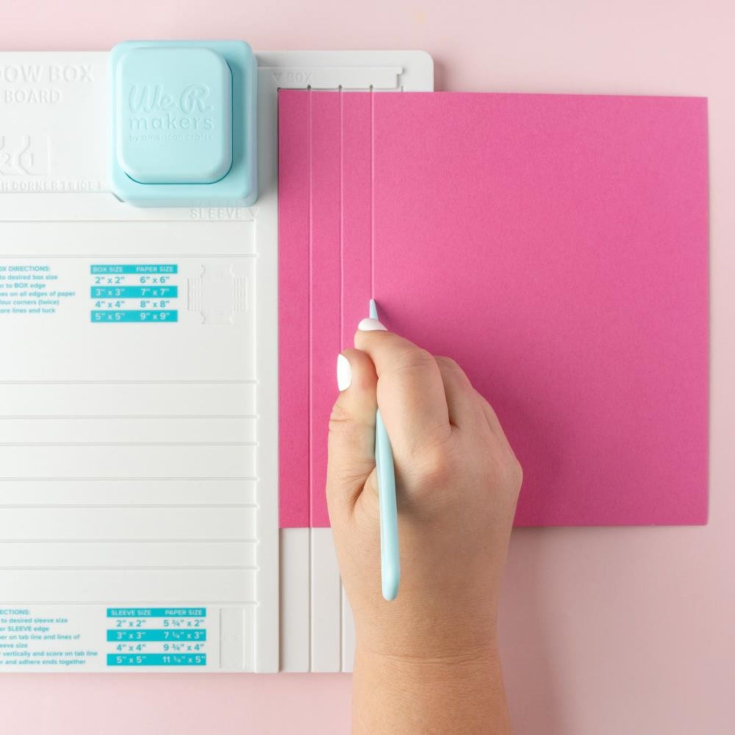 Shadow Box Punch Board / Tabla Para Cajas De Sombras o Marcos Herramientas We R Makers