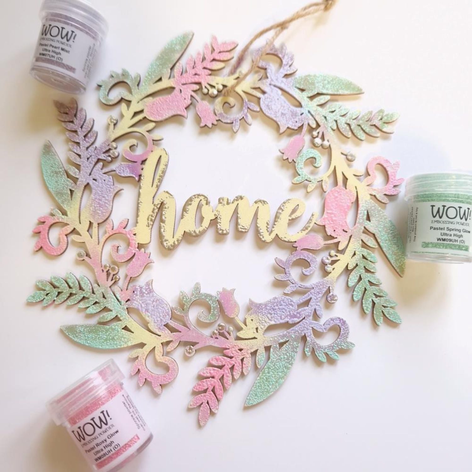 Ultra High Embossing Powder / Polvo Embossing Pastel Rosy Glow Ultra Realzado Polvos de Embossing Wow!