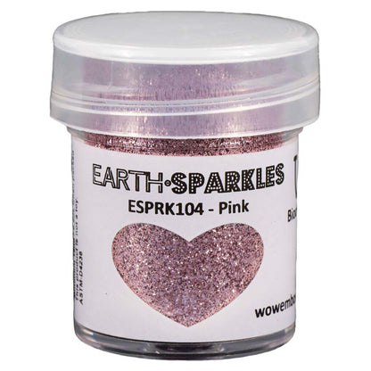 Earth Sparkles Glitter / Polvo Brillantina Rosa Biodegradable Polvos de Embossing Wow!