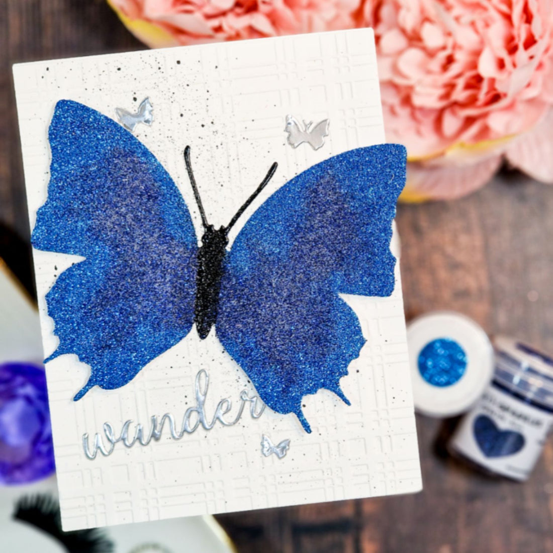 Earth Sparkles Glitter / Polvo Brillantina Azul Navy Biodegradable Polvos de Embossing Wow!