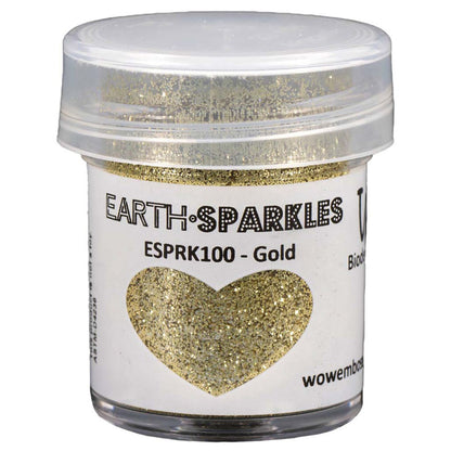 Earth Sparkles Glitter / Polvo Brillantina Oro Biodegradable Polvos de Embossing Wow!